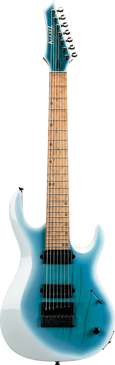 Stage 2 White Burst Edges and Aqua Burst Finish
