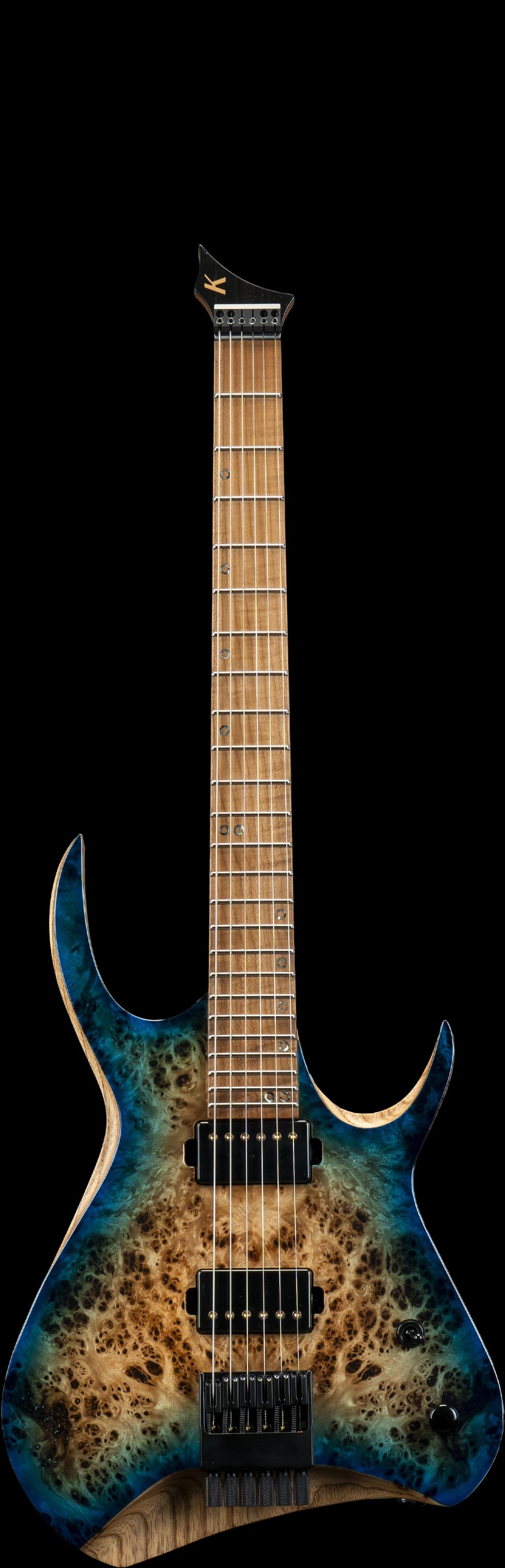 Kiesel guitar with Summer California Burst finish