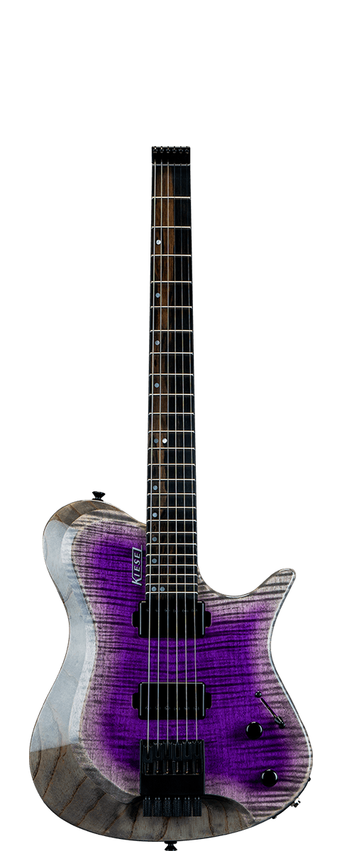 Zeus with reverse california burst and translucent purple finish