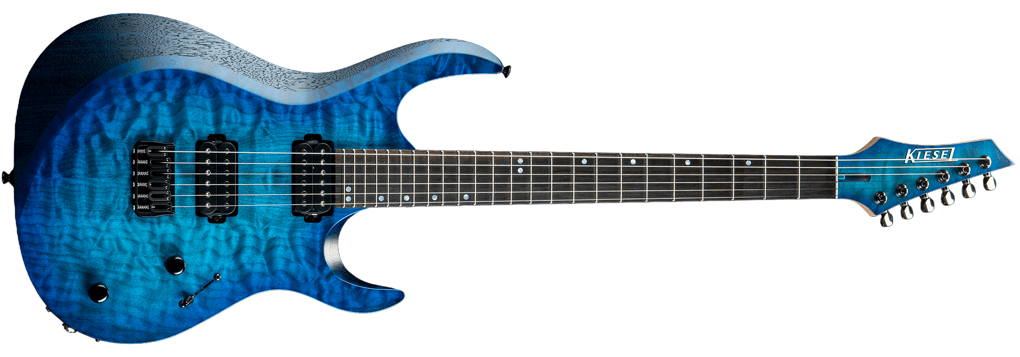 Aries Bolt-on in Translucent Aqua Burst finish