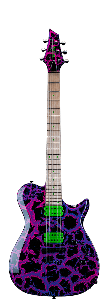 Kiesel Guitars 2-Color Crackle Finish