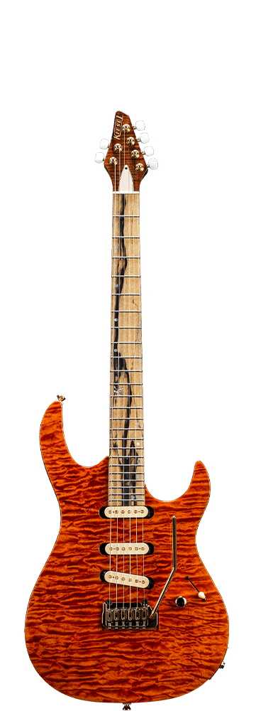 Kiesel Guitars Orange Candy Finish