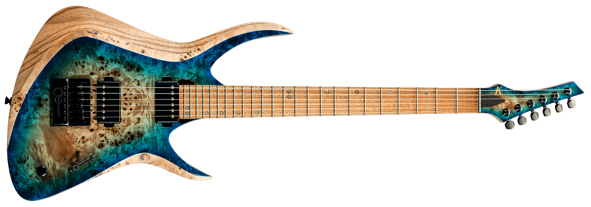 Antares in Translucent Aqua Burst finish