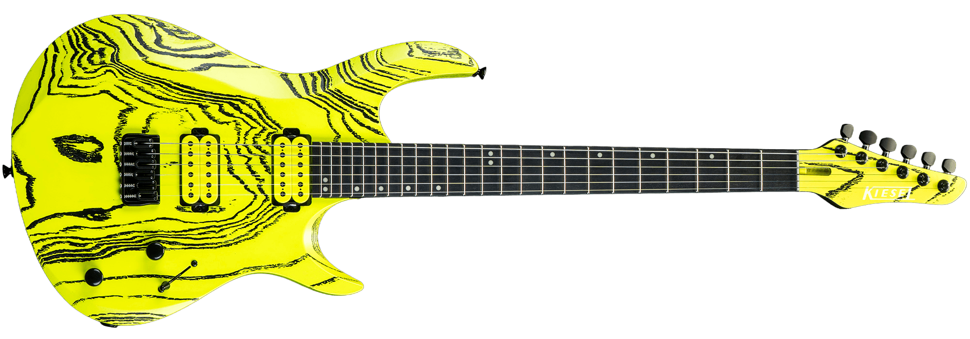 A2 in Custom Shop Finish - Onyx Finish - Black & Yellow finish