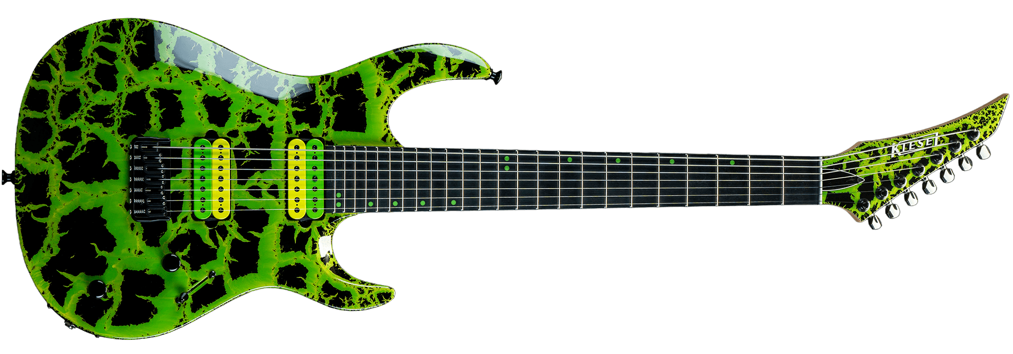 Aries Bolt-On in Custom Shop Finish - Kiesel Racing Green / Acid Green Crackle finish