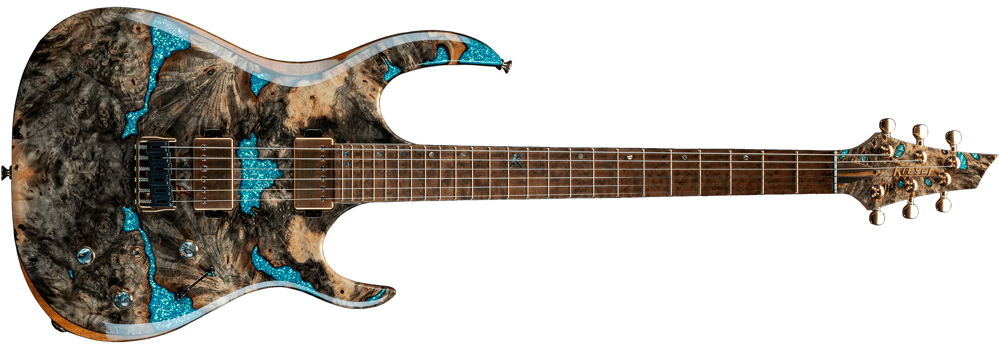 K-Series in Metal Flake Infusion - Aqua finish
