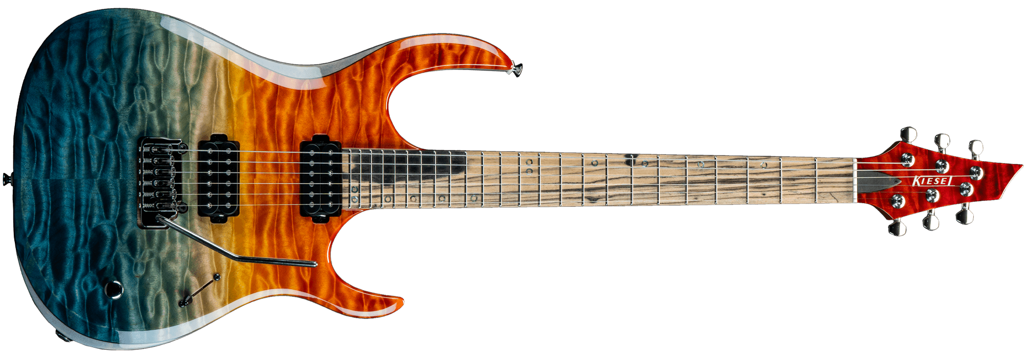 K-Series in Custom Shop Finish - Custom Blue to Orange Fade finish