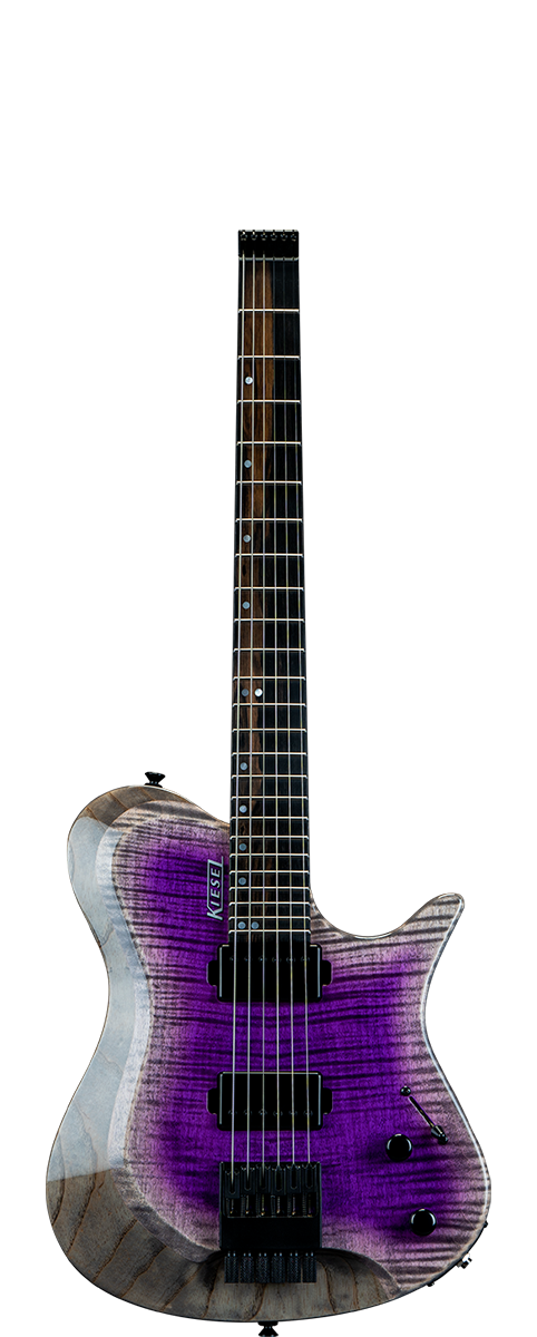 Zeus with reverse california burst and translucent purple finish