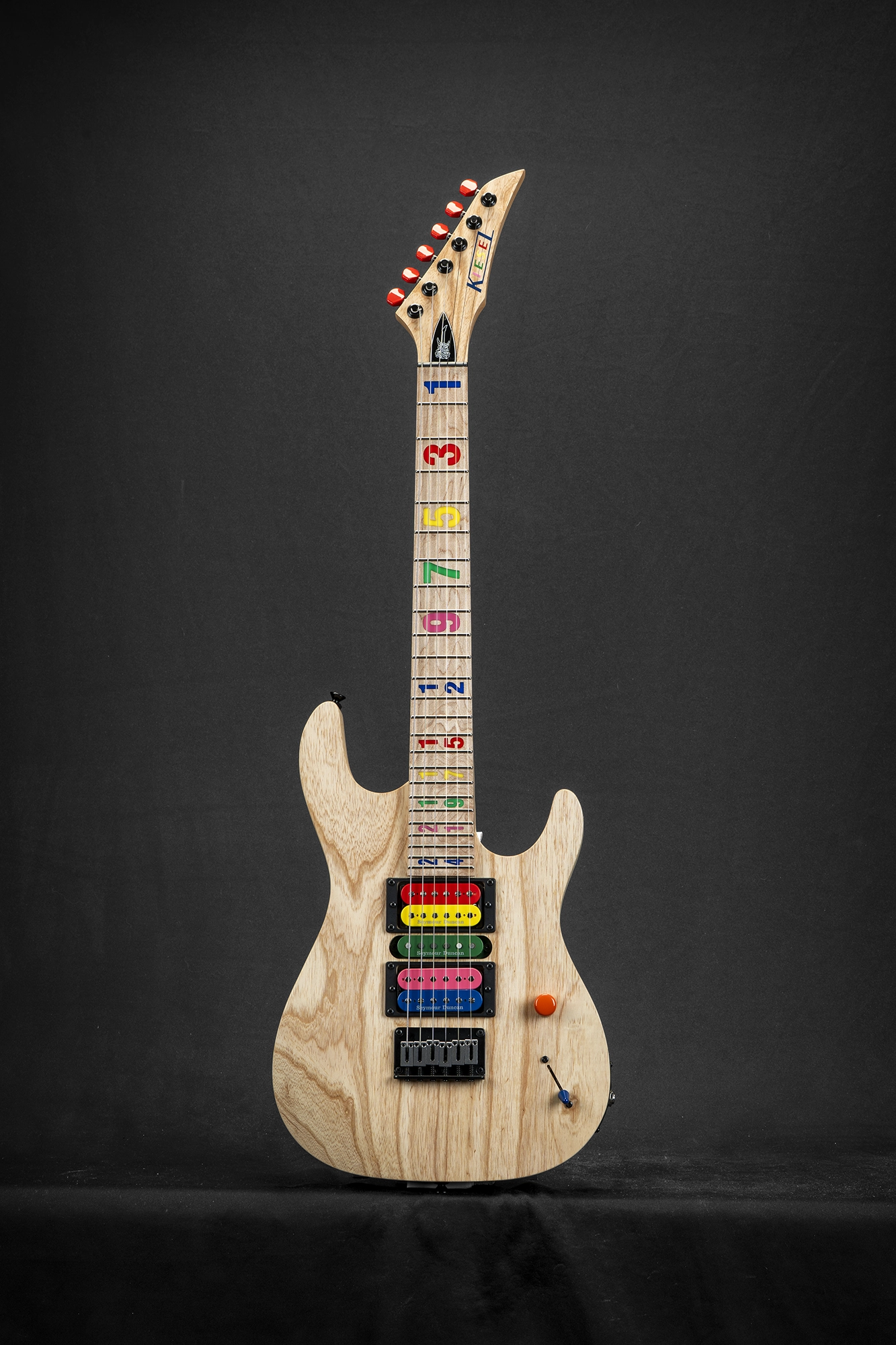 Jason Becker Numbers Guitar - Full Body with Colorful Inlays