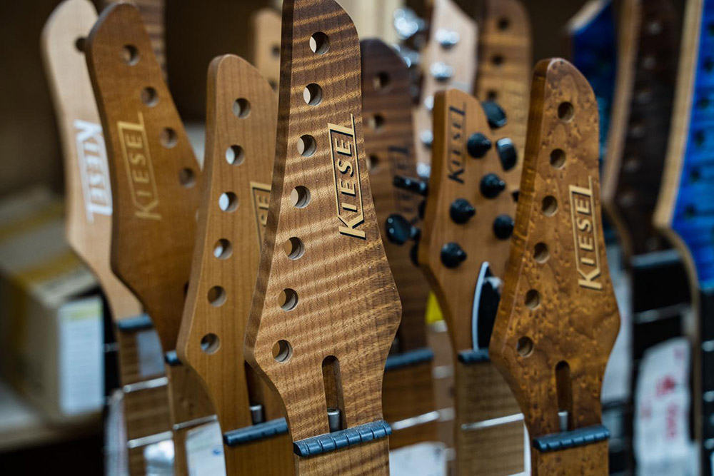 Kiesel Guitars headstocks